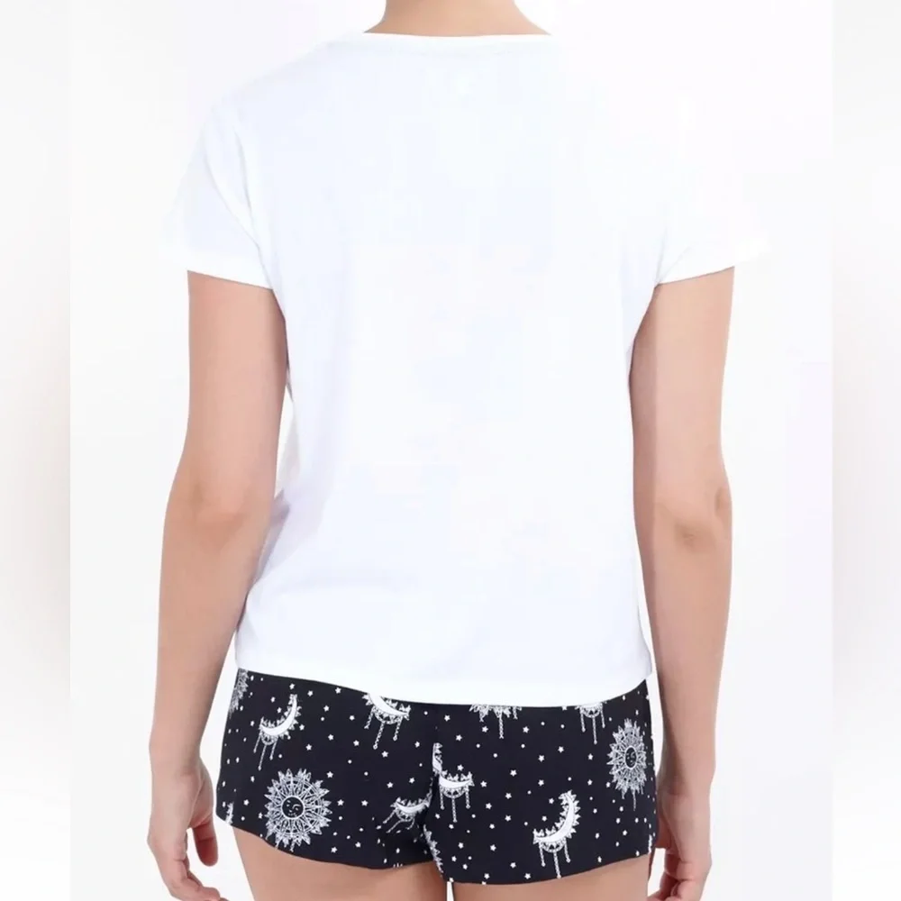 Brave Soul 'Sun and Moon' Pyjama Set 100% cotton - Picture 2 of 3